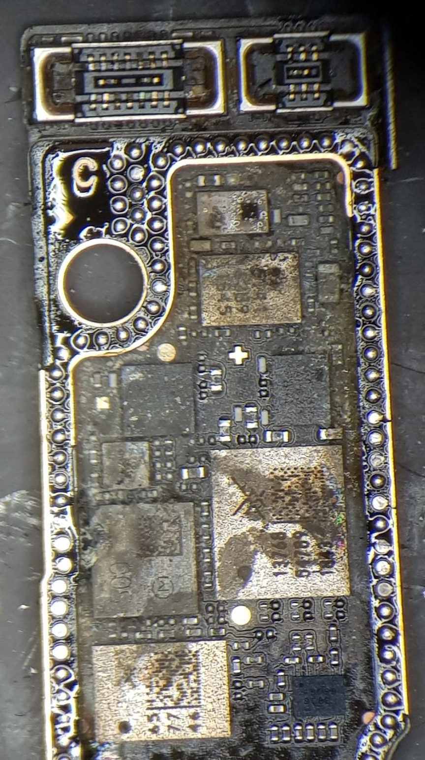 Corroded motherboard
